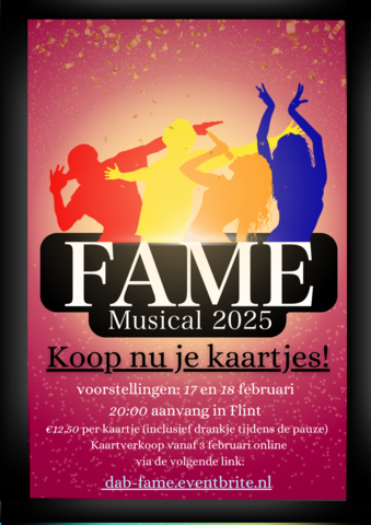 Fame poster kaartverkoop